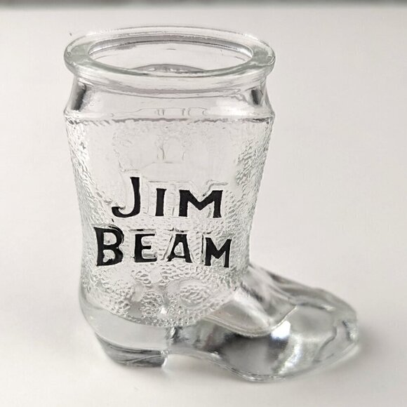 Vintage Jim Beam Cowboy Boot Shot Glass - Picture 2 of 10